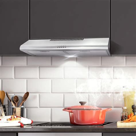 cosmo cos 5mu30 under cabinet range hood in stainless steel|30 inch under cabinet hood.